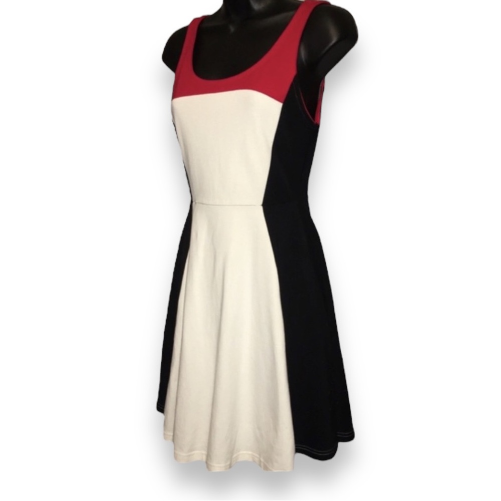 Express Tri-Colored Tank Flowing Dress Size Sm - Picture 2 of 8